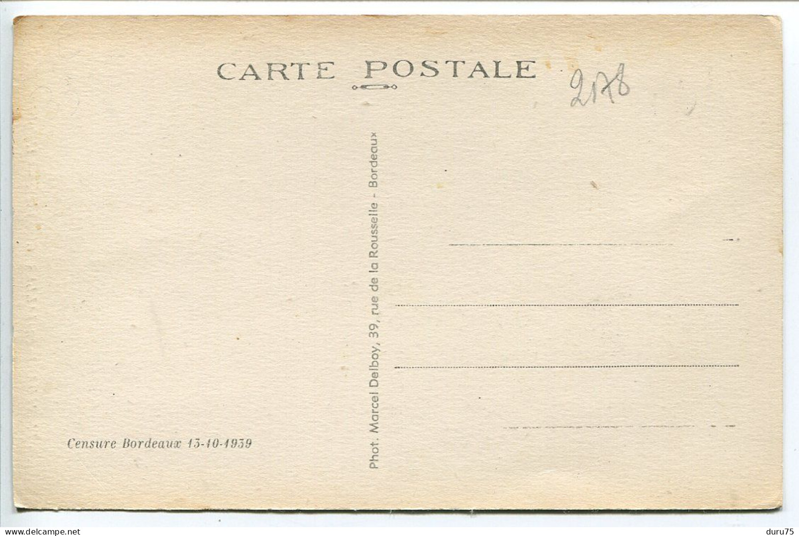 CP Mention Verso Censure Bordeaux 13.10.1939 * SAINT MEDARD EN JALLES L'Eglise * Editeur M.D. - Sonstige & Ohne Zuordnung