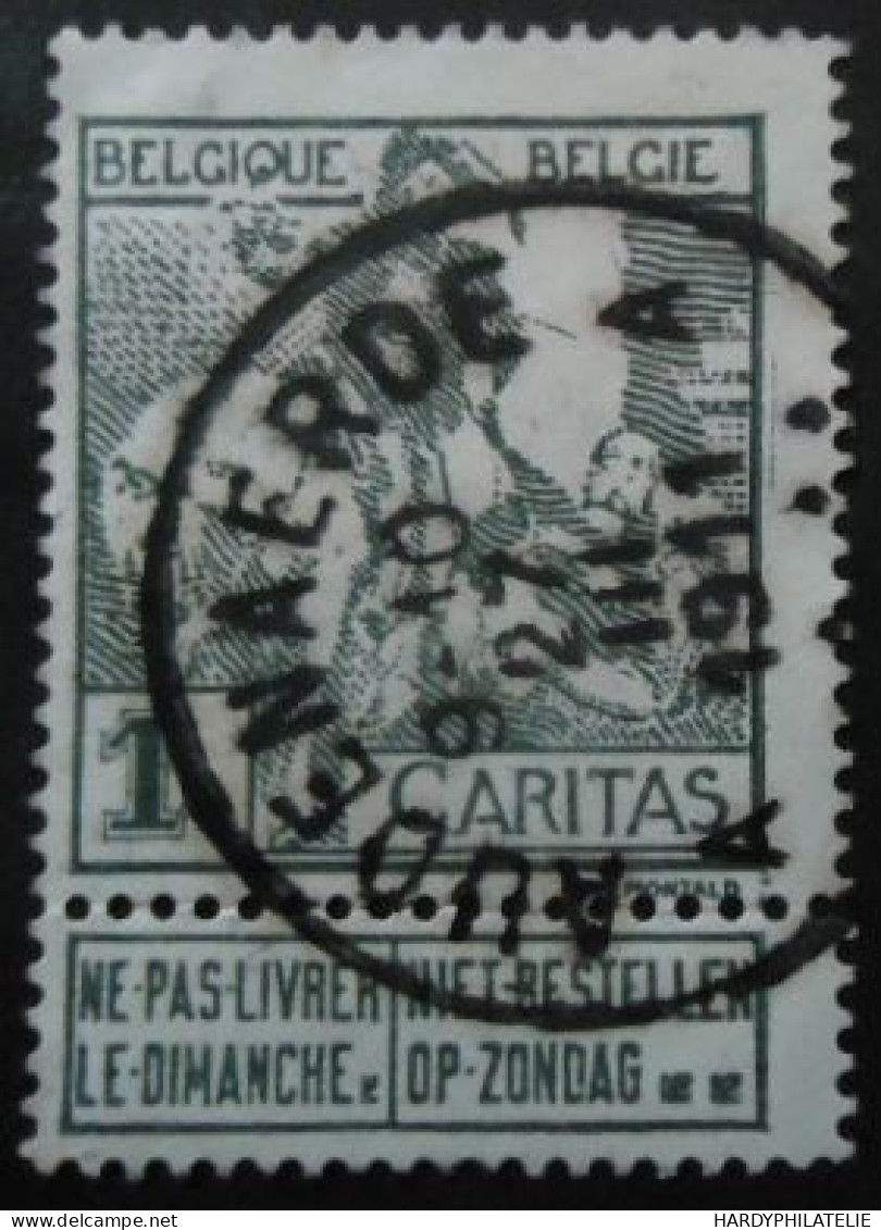 BELGIQUE N°84 Oblitéré - 1910-1911 Caritas