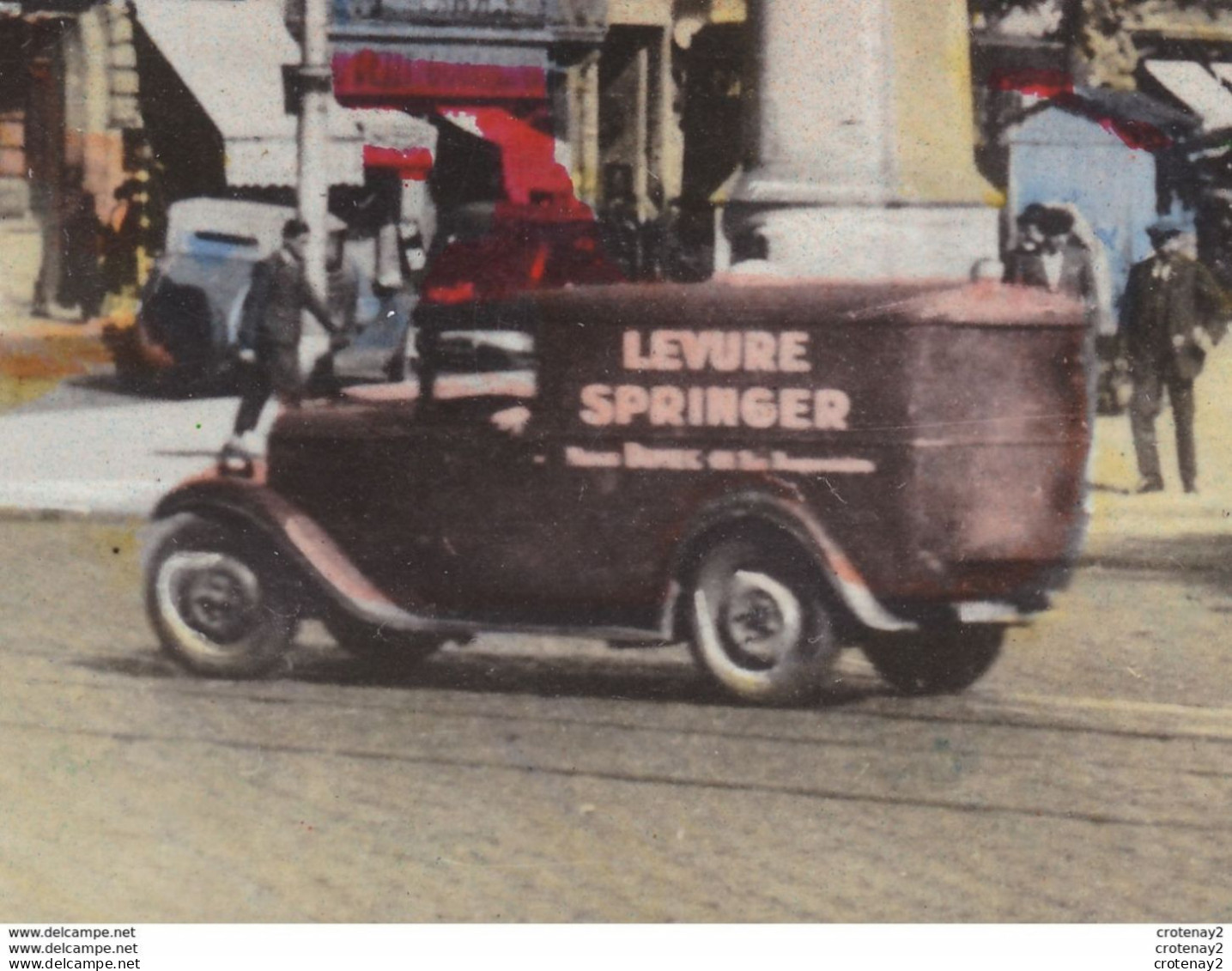 31 TOULOUSE N°202 Place Jeanne D'Arc Tramway Tram PUB LOUIT VOIR 3 ZOOMS Camion Citroën Traction Levure SPRINGER - Toulouse