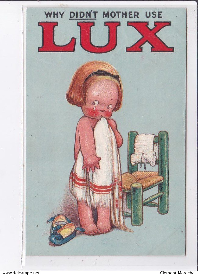 PUBLICITE : Lux (enfant)- Très Bon état - Werbepostkarten