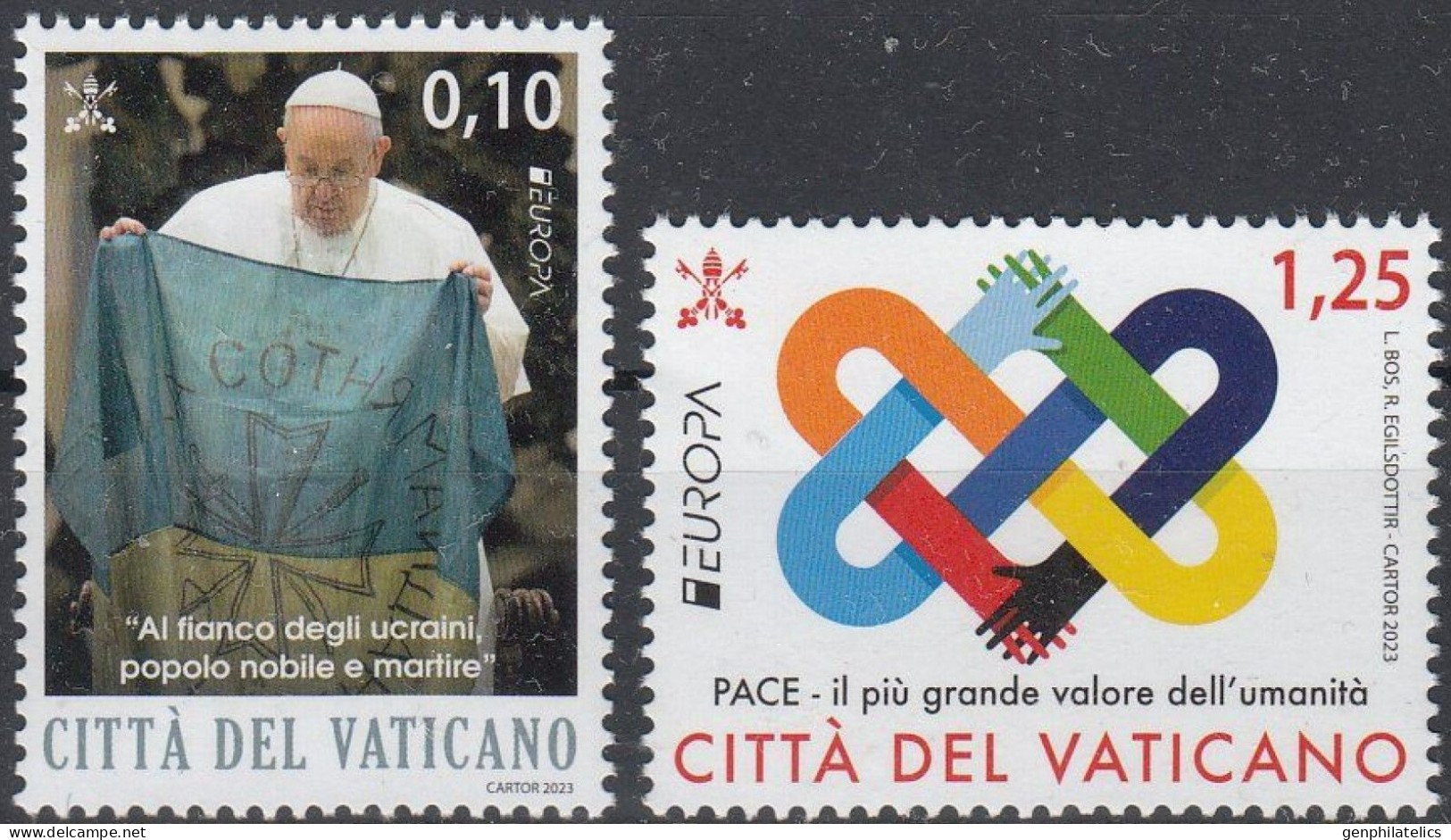 VATICAN CITY 2023 Europa CEPT. The Peace - Fine Set MNH - Unused Stamps