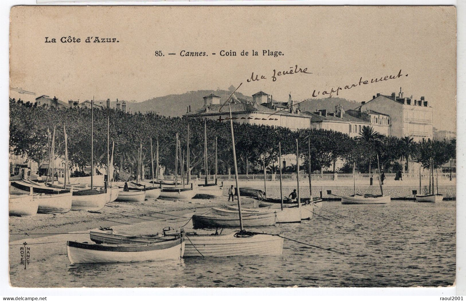 CANNES - 06 - Coin De La Plage - Bateaux Voiliers Barques - Cannes