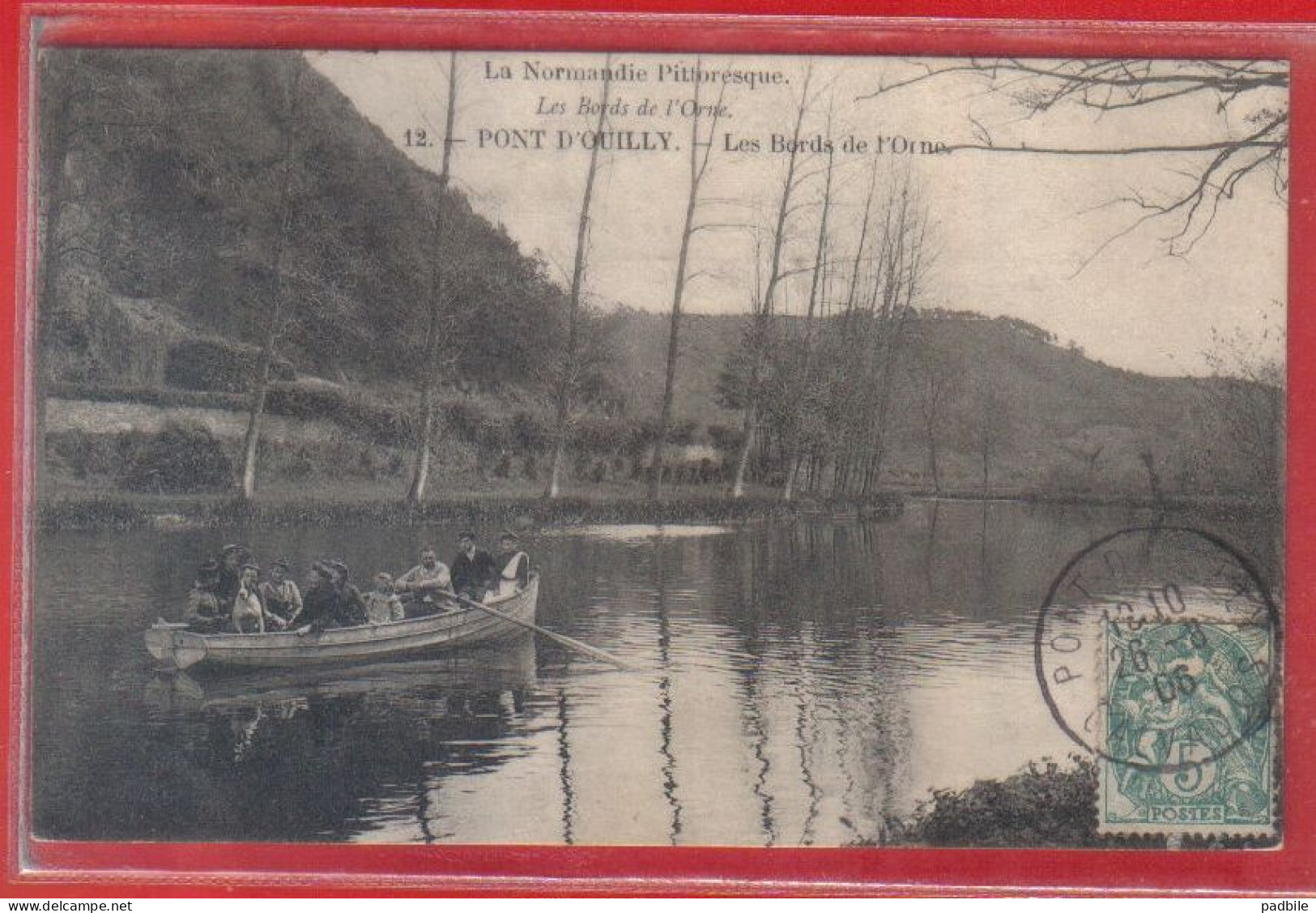Carte Postale 14. Pont-D'Ouilly  Canotage Sur L'Orne   Très Beau Plan - Pont D'Ouilly