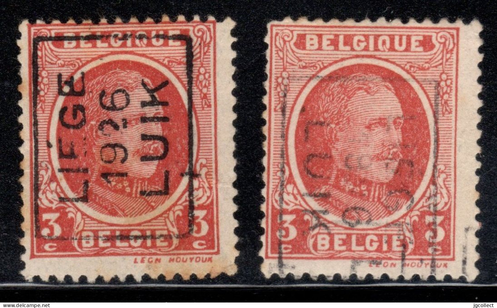 Preo's (192) "LIEGE 1926 LUIK" OCVB 3755 A+B - Rollenmarken 1920-29