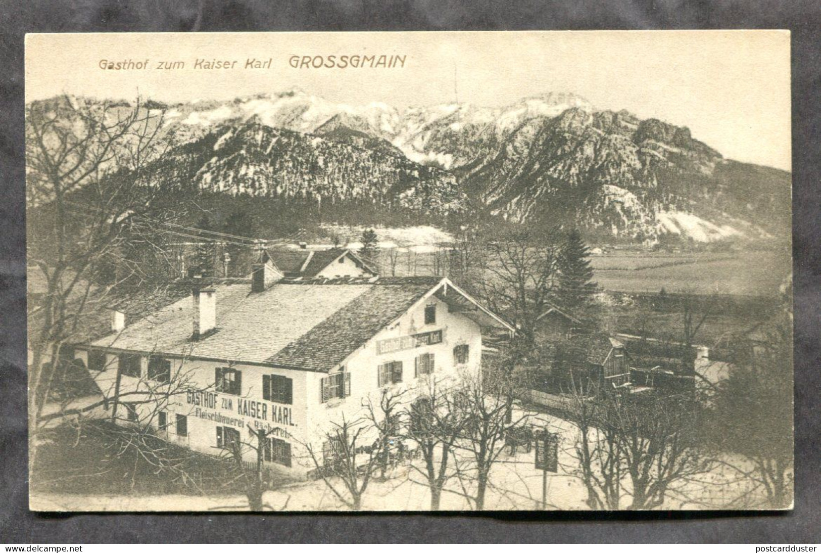 GROSSGMAIN Austria 1910s Gasthof Postcard (h844) - Andere & Zonder Classificatie