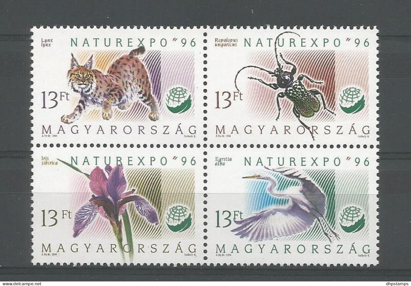 Hungary 1996 Fauna & Flora 4-blok Y.T. 3564/3567 ** - Neufs