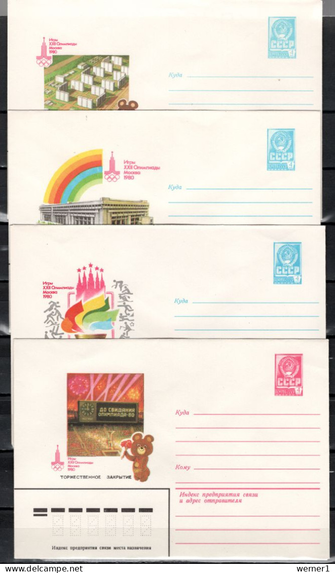 USSR Russia 1980 Olympic Games Moscow, 8 Commemorative Covers - Estate 1980: Mosca