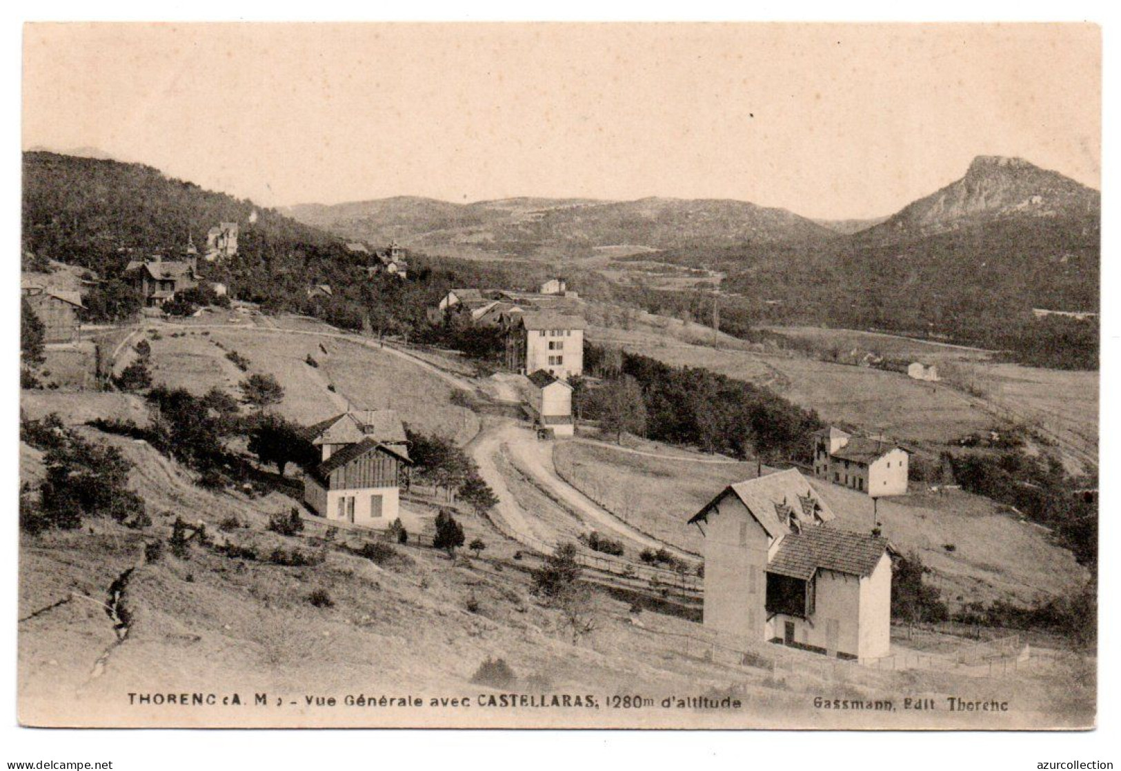 Thorenc. Vue Générale Et Vue Sur Castellaras - Altri & Non Classificati