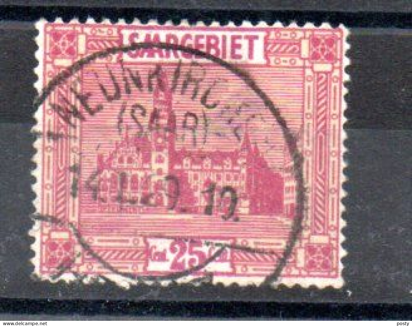 SAARGEBIET - SARRE - 1922 - SARREBRUCK - RATHAUS - HOTEL DE VILLE - Oblitéré - Used - 25ç - - Used Stamps