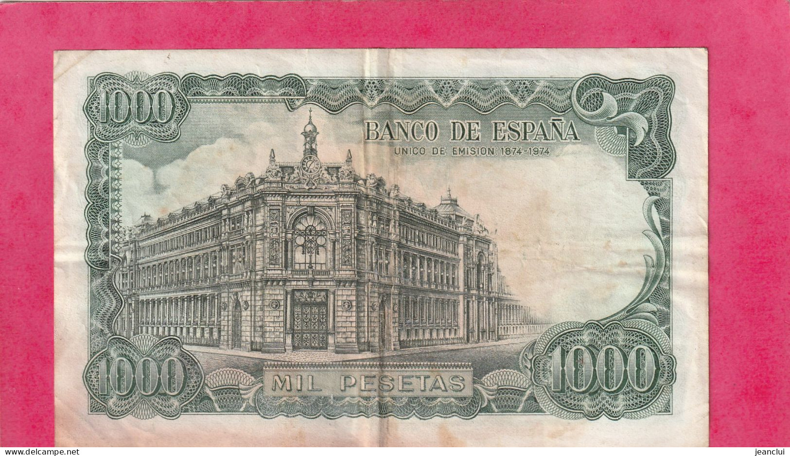 EL BANCO DE ESPANA  .  1.000 PESETAS  .  17-9-1971  .  N°  6 Y 5180444   .  2 SCANNES  .  BILLET USITE - 1000 Peseten