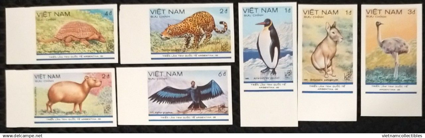 Vietnam Viet Nam MNH Imperf 1985 : International Philatelic Exhibition In Argentina / Penguin / Bird / Leopard (Ms468) - Vietnam