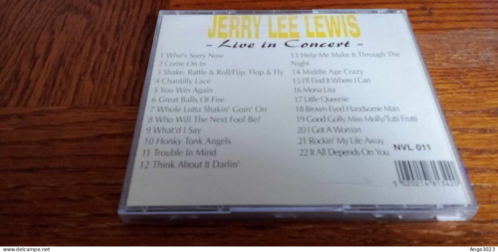 JERRY LEE LEWIS "Live In Concert" - Rock