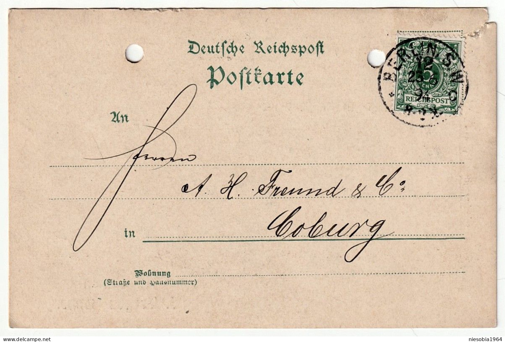 Imperial Germany Reichspost J. Bargou & Söhne. 23.06.1894 Belle-Époque Corespondenz-Karte Berlin - Postcards