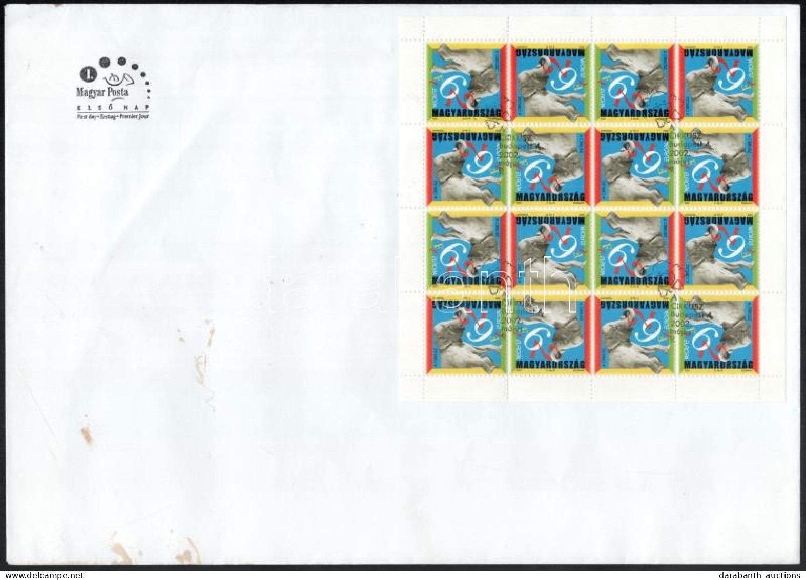 2002 Europa CEPT Cirkusz Kisív FDC-n - Other & Unclassified