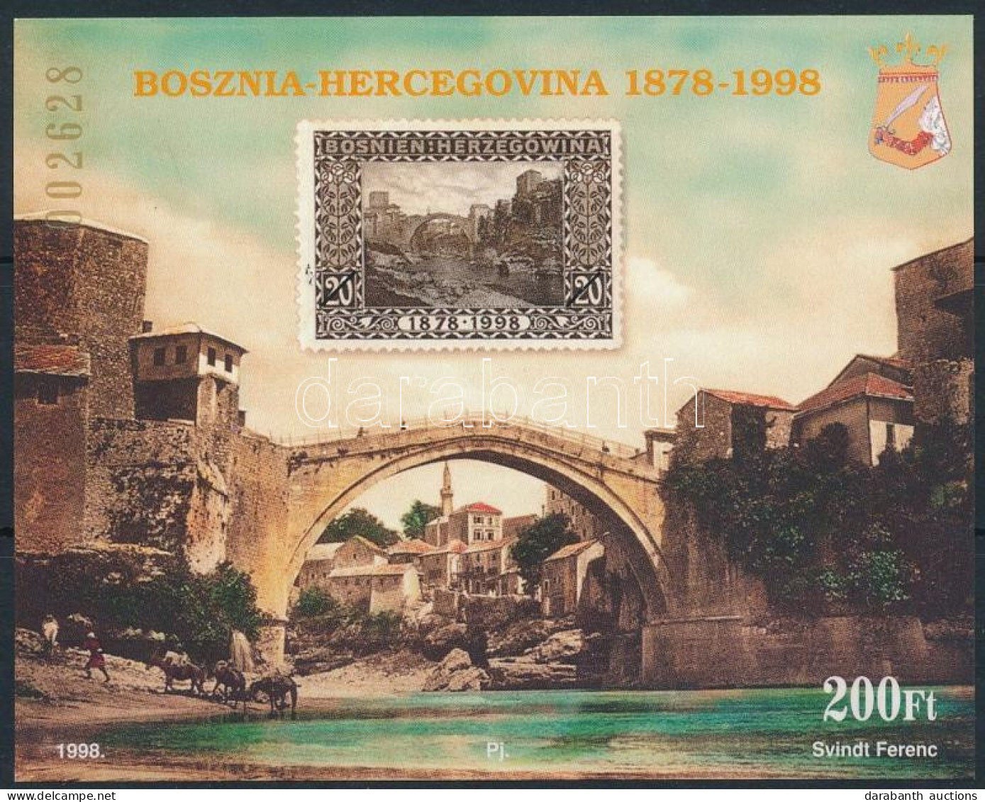 ** 1998/18 Bosznia Hercegovina Emlékív - Altri & Non Classificati