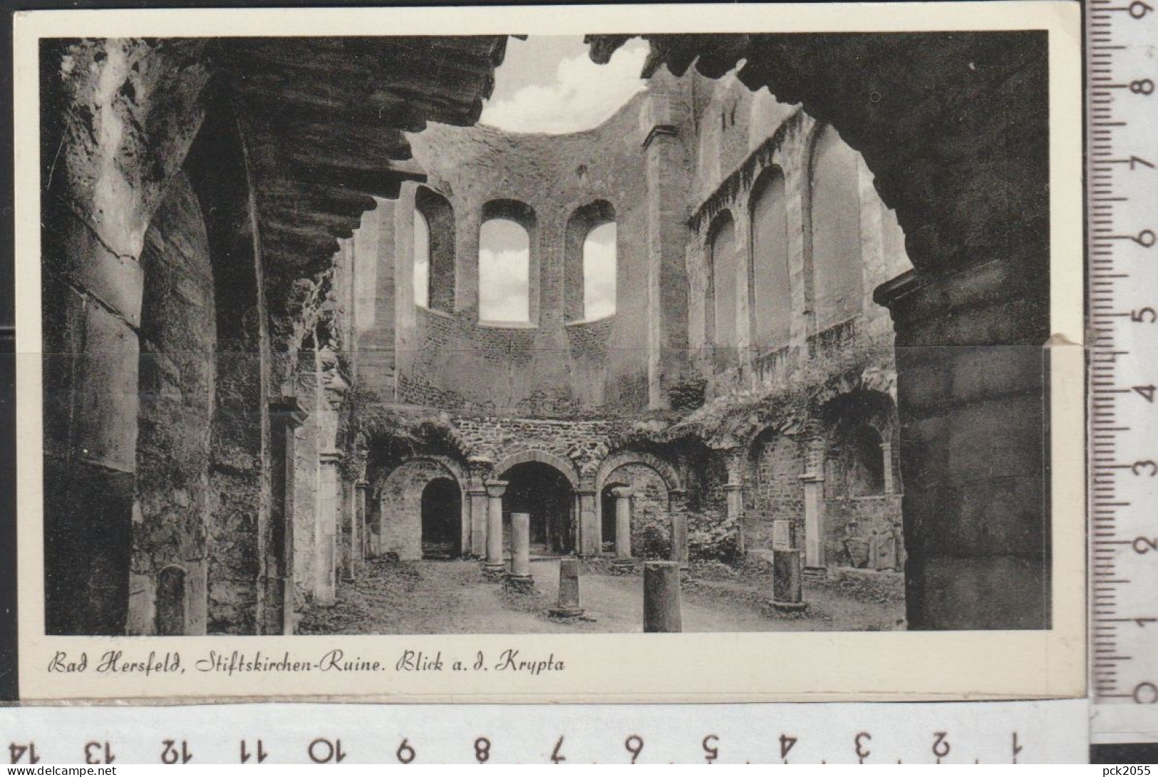 Bad Hersfeld -Stiftskirchen Ruine Blick A. D. Krypta - Nicht Gelaufen  ( AK 4965 )günstige Versandkosten - Bad Hersfeld
