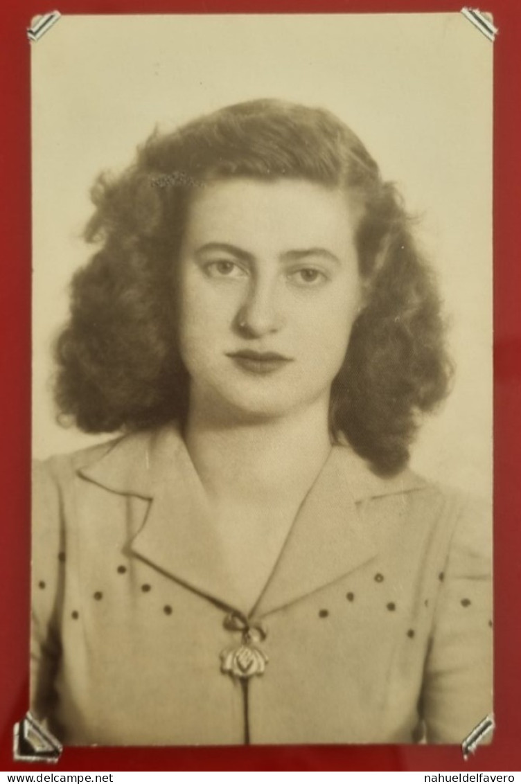 PH - Ph Original - Portrait D'une Jeune Femme 1948 - Anonyme Personen