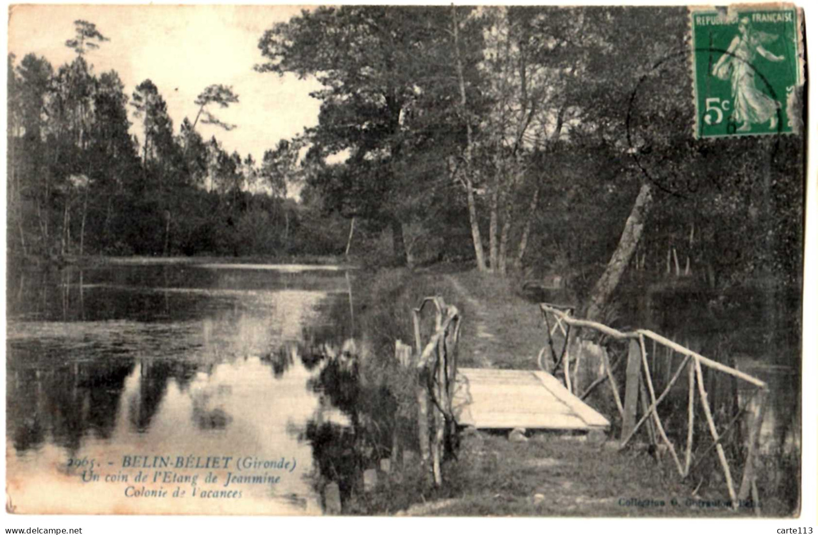 33 - B28167CPA - BELIN BELIET - Colonie De Vacances - Un Coin De L'etang De Jeanmine - Très Bon état - GIRONDE - Sonstige & Ohne Zuordnung