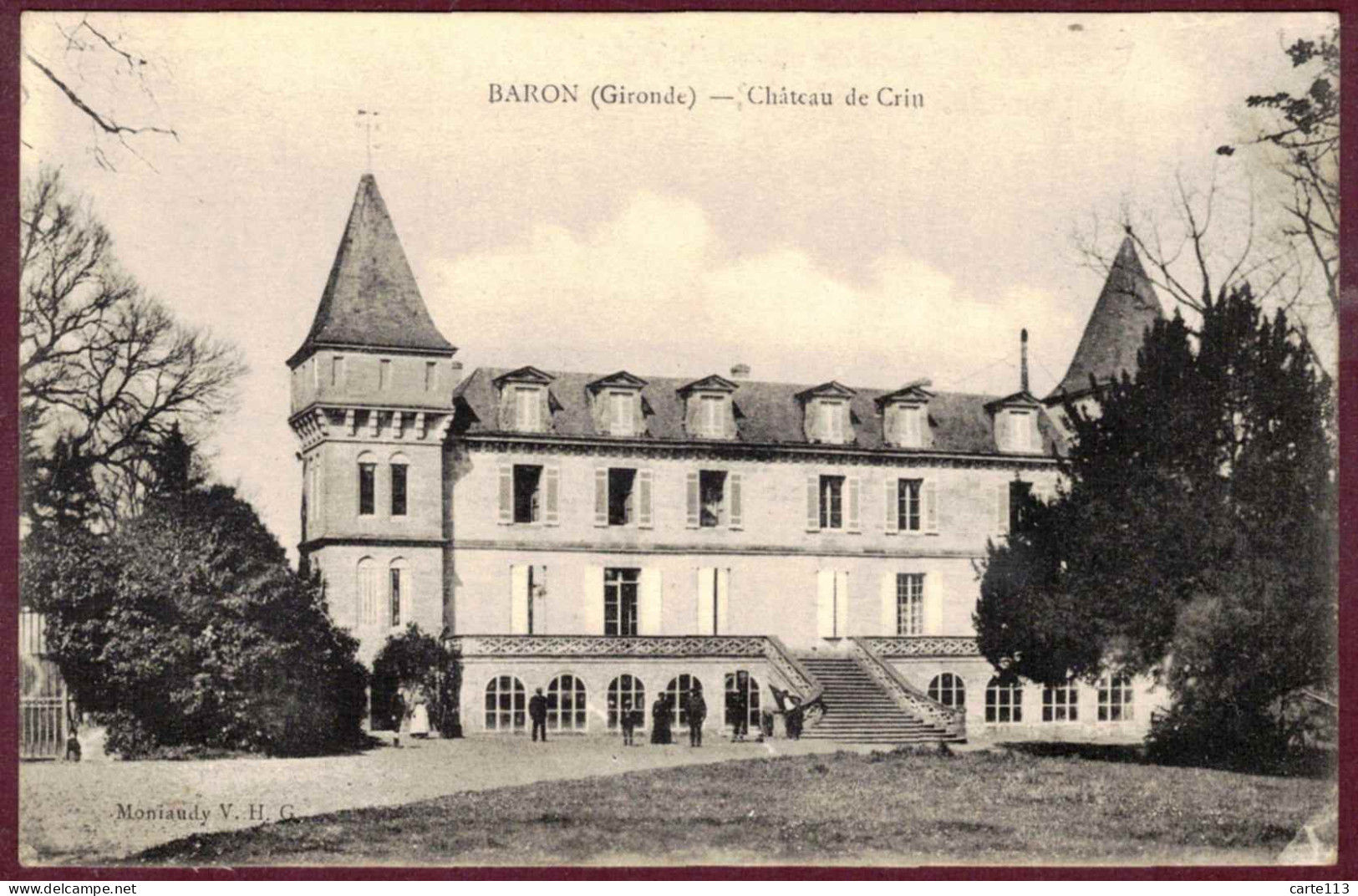 33 - B28166CPA - BARON - Chateau De Crin - Très Bon état - GIRONDE - Sonstige & Ohne Zuordnung