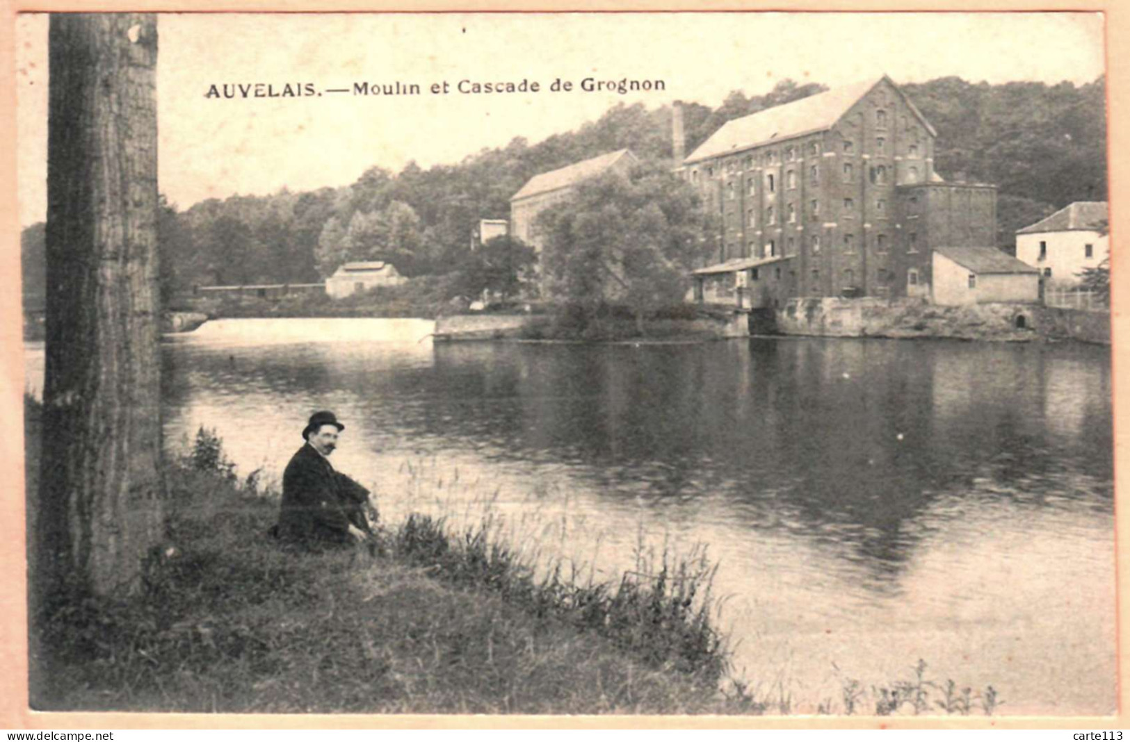 - B28025CPA - AUVELAIS - Belgique - Moulin Et Cascade De Grognon - Très Bon état - EUROPE - Andere & Zonder Classificatie