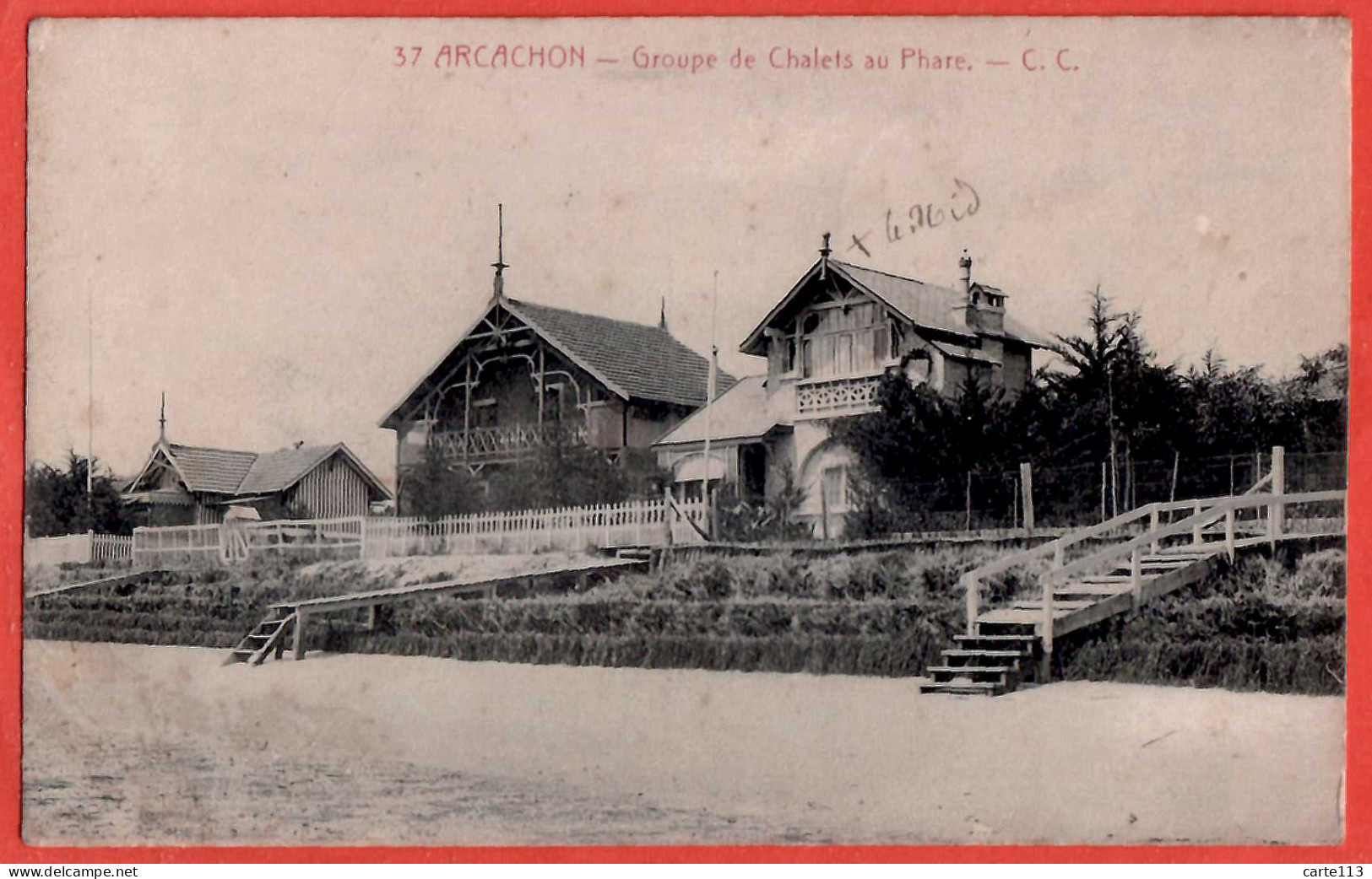 33 - B26723CPA - ARCACHON - Groupe De Chalets Au Phare - Très Bon état - GIRONDE - Arcachon