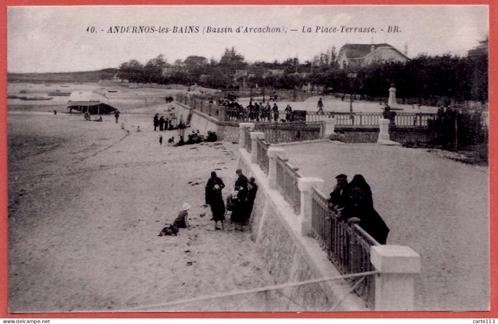 33 - B26692CPA - ANDERNOS LES BAINS - La Place Terrasse - Très Bon état - GIRONDE - Andernos-les-Bains