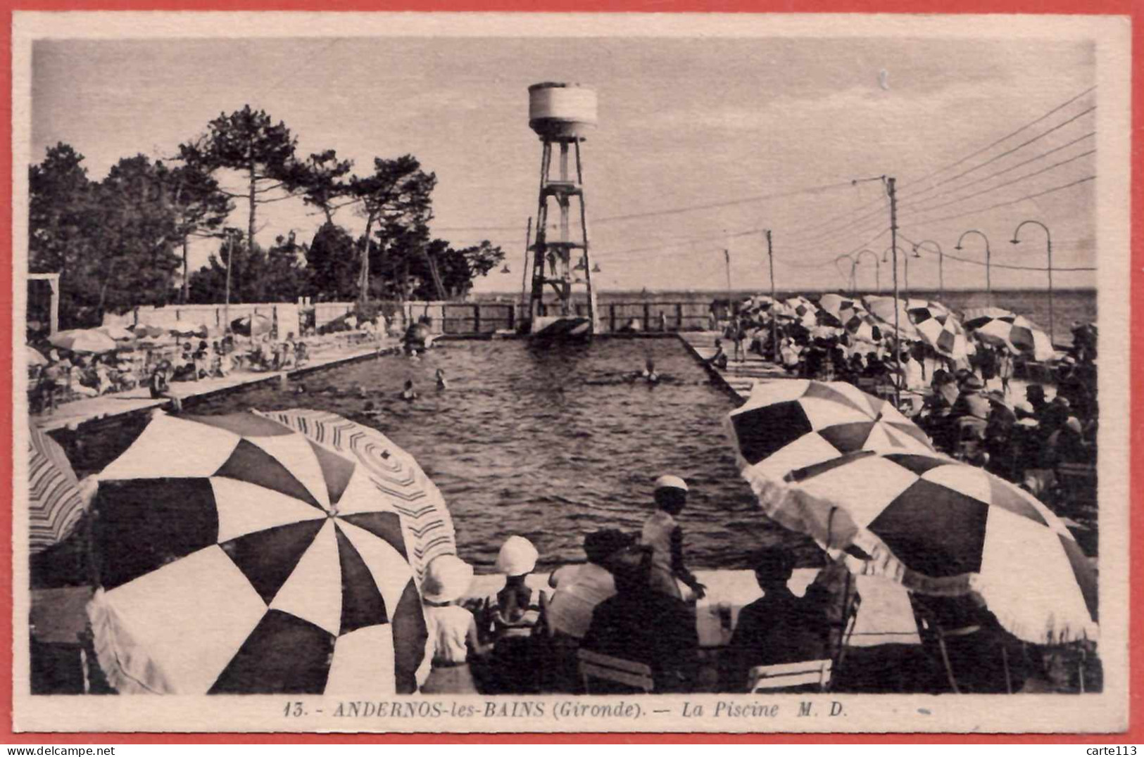 33 - B26701CPA - ANDERNOS LES BAINS - La Piscine - Très Bon état - GIRONDE - Andernos-les-Bains