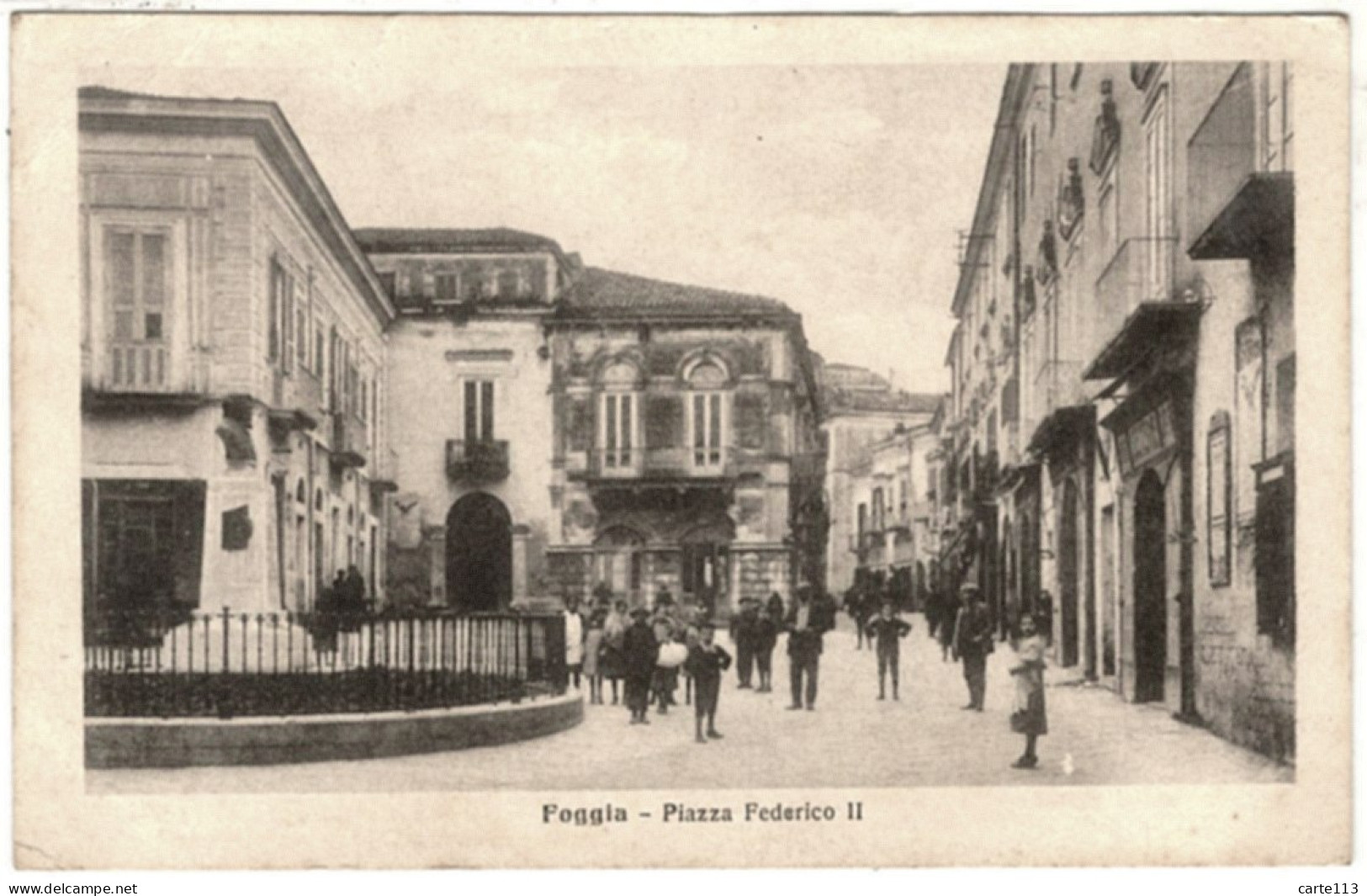 - B26524CPA - FOGGIA - Piazza Federico II - ITALIA - Très Bon état - EUROPE - Foggia