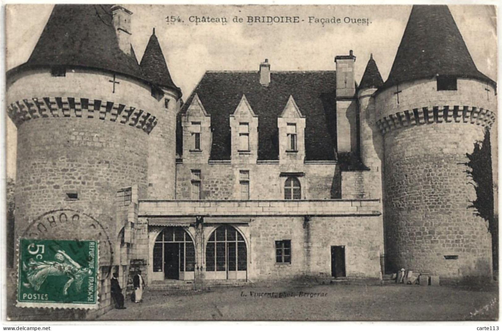 24 - B26367CPA - BRIDOIRE - Château, Façade Ouest - Très Bon état - DORDOGNE - Other & Unclassified