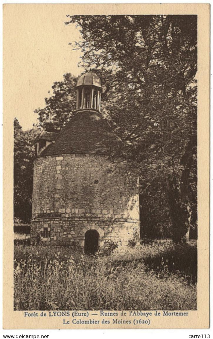 27 - B26232CPA - LYONS LA FORET - Ruines Abbaye De Mortemer - COLOMBIER - Très Bon état - EURE - Lyons-la-Forêt