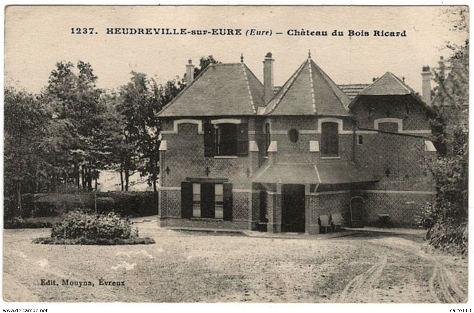 27 - B26237CPA - HEUDREVILLE SUR EURE - Château Du Bois Ricard - Très Bon état - EURE - Other & Unclassified