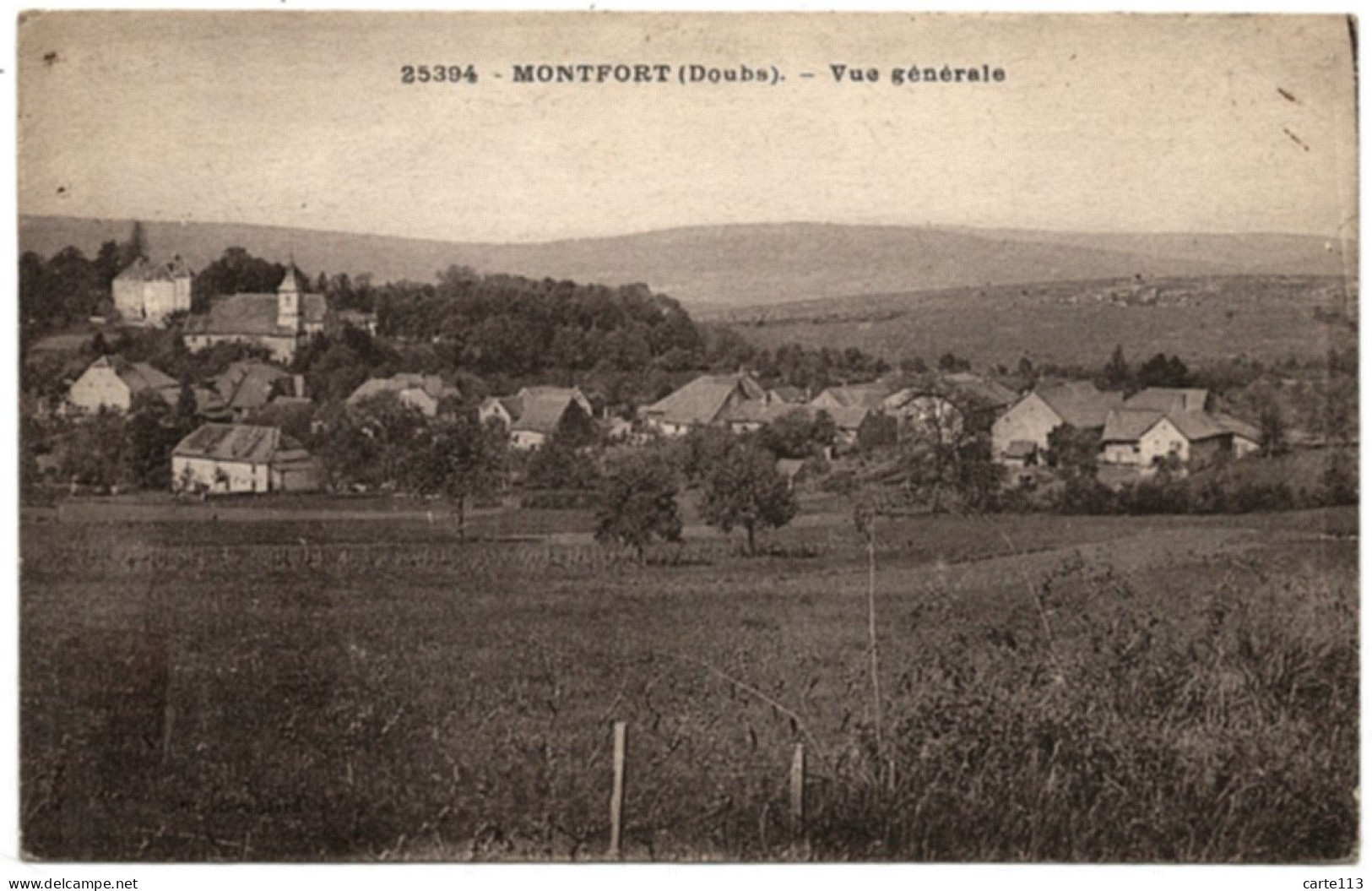 25 - B26119CPA - MONTFORT - Vue Generale - Très Bon état - DOUBS - Andere & Zonder Classificatie