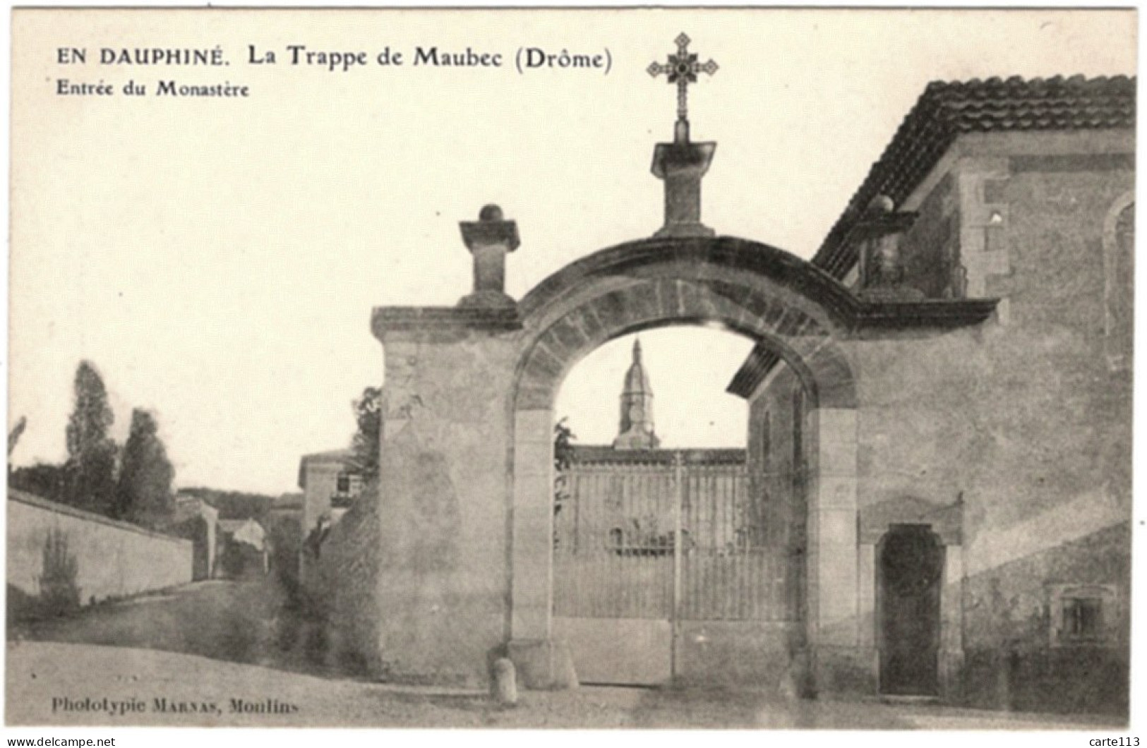 26 - B26116CPA - MAUBEC - LA TRAPPE - Entree Du Monastere - Très Bon état - DROME - Other & Unclassified