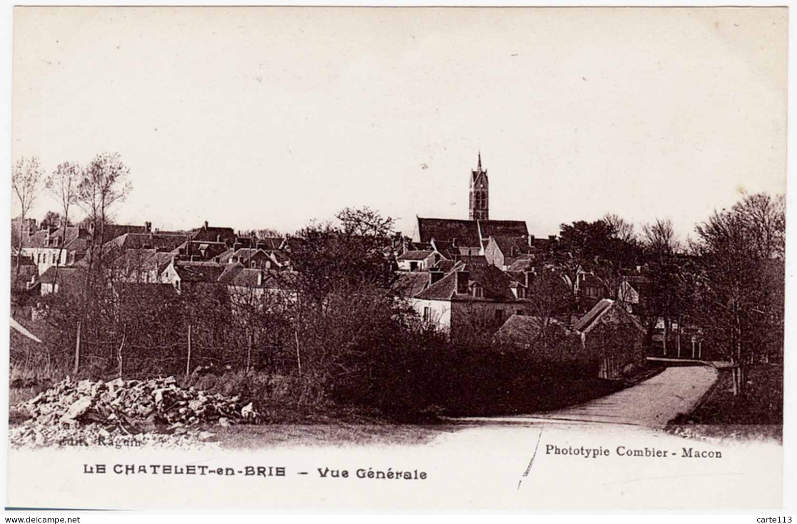 77 - B24661CPA - LE CHATELET EN BRIE - Vue Générale - Parfait état - SEINE-ET-MARNE - Le Chatelet En Brie