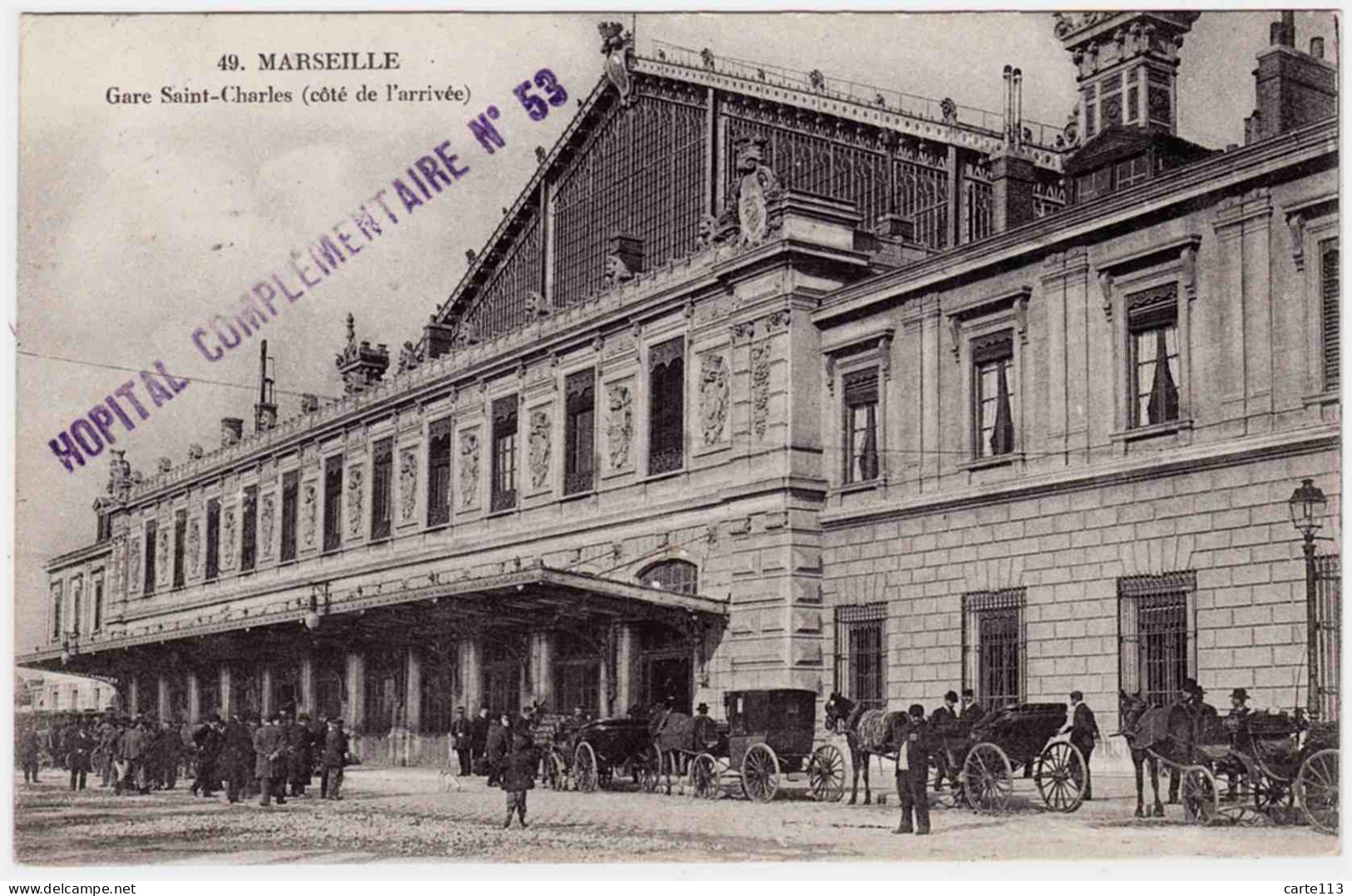 13 - B24542CPA - MARSEILLE - Gare Saint Charles - Coté De L' Arrivée - Très Bon état - BOUCHES-DU-RHONE - Non Classificati