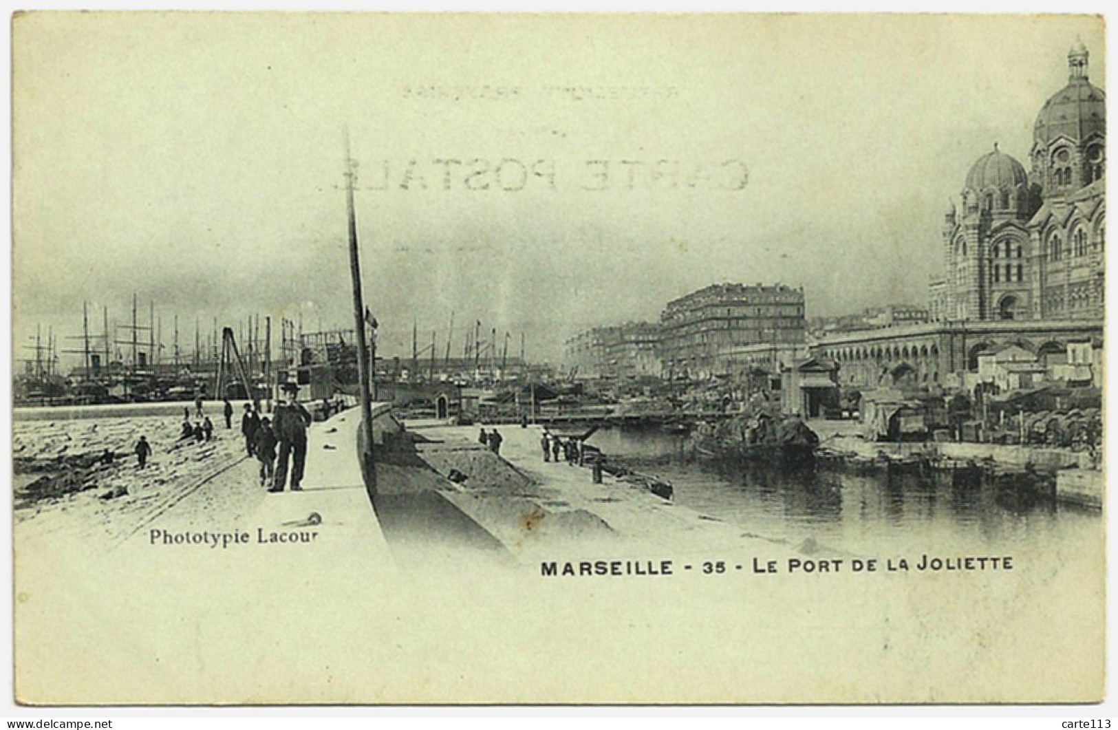 13 - B24573CPA - MARSEILLE - Le Port De La Joliette - Carte Pionniere - Parfait état - BOUCHES-DU-RHONE - Ohne Zuordnung