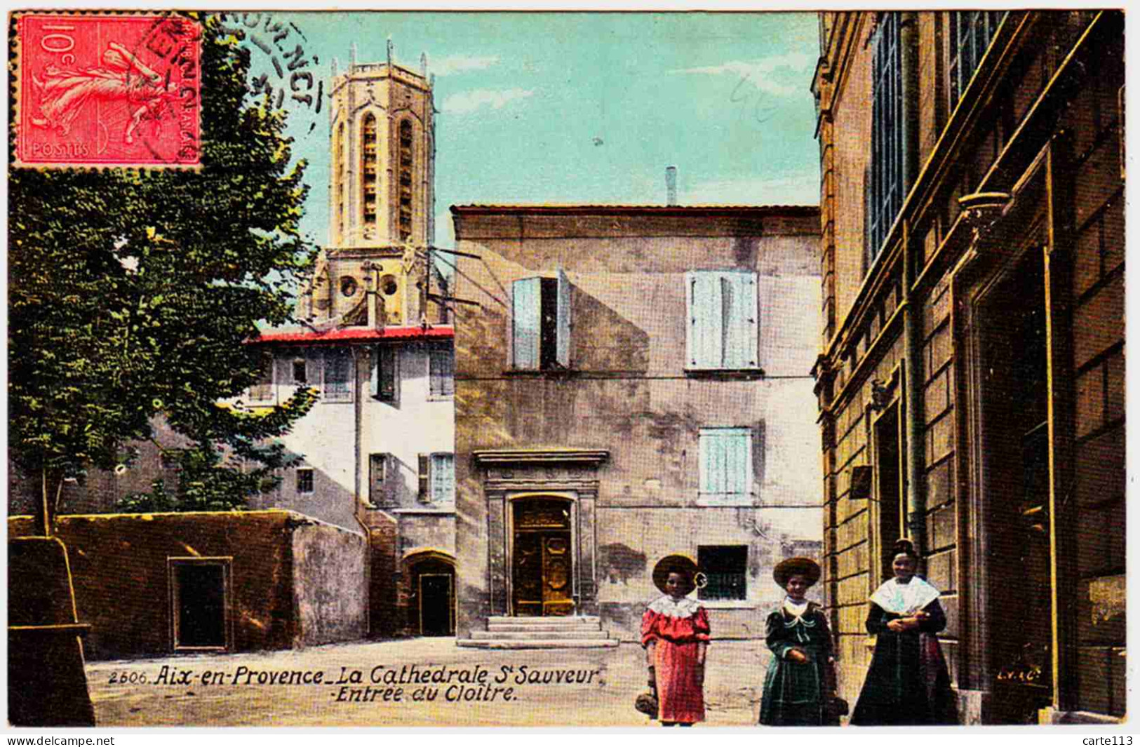 13 - B24469CPA - AIX EN PROVENCE - Entree Du Cloitre - Cathedrale St Sauveur - Très Bon état - BOUCHES-DU-RHONE - Aix En Provence