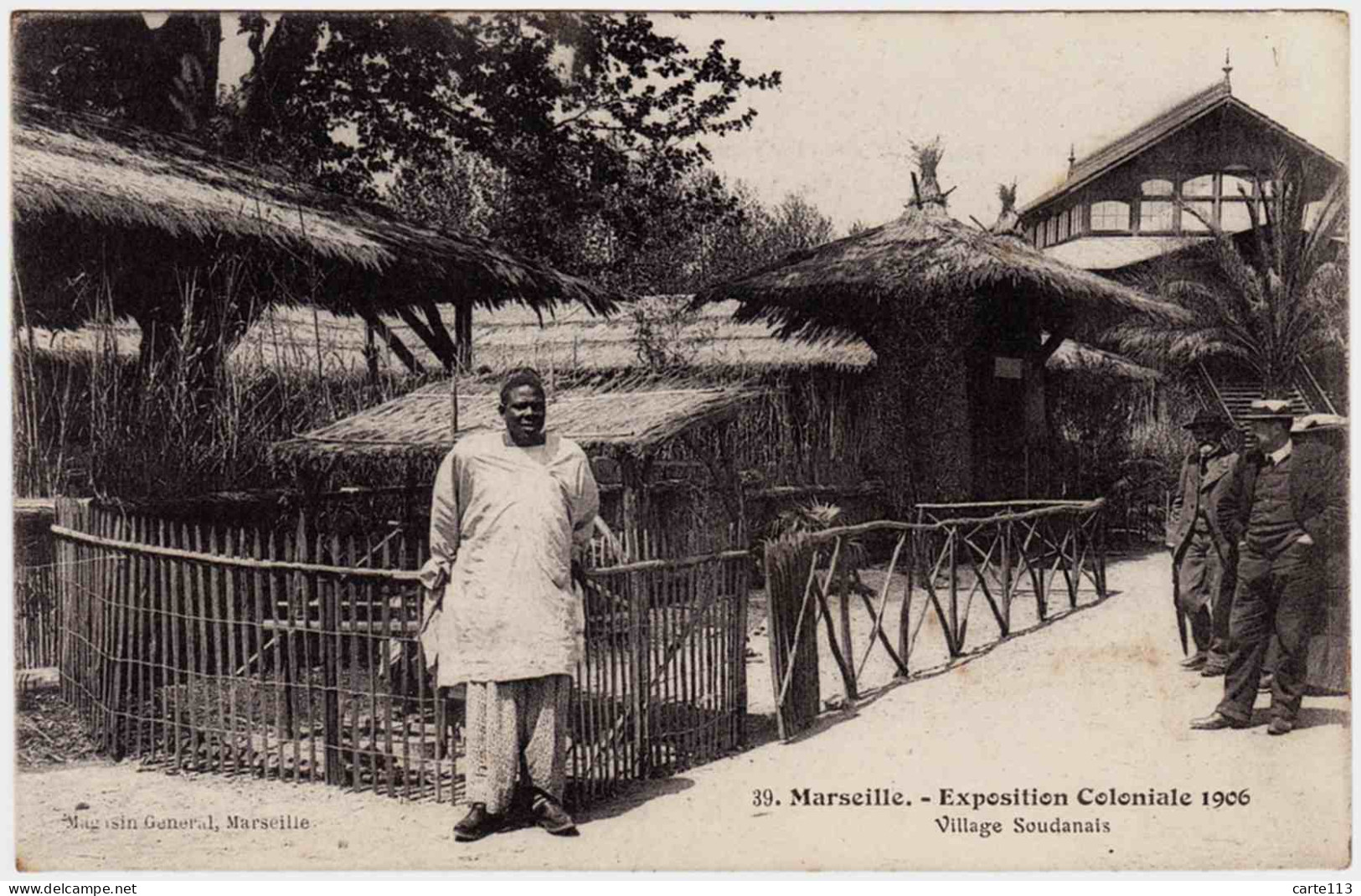 13 - B24515CPA - MARSEILLE - Exposition Coloniale 1906 -  Village Soudanais - Parfait état - BOUCHES-DU-RHONE - Ohne Zuordnung