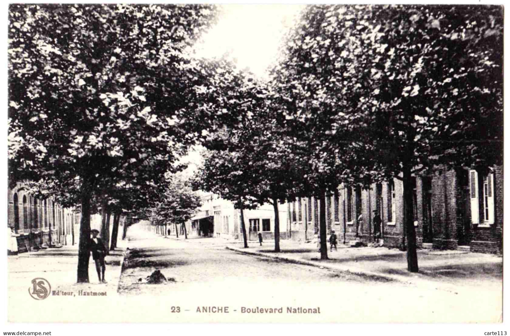 59 - B22366CPA - ANICHE - Boulevard National - Parfait état - NORD - Autres & Non Classés
