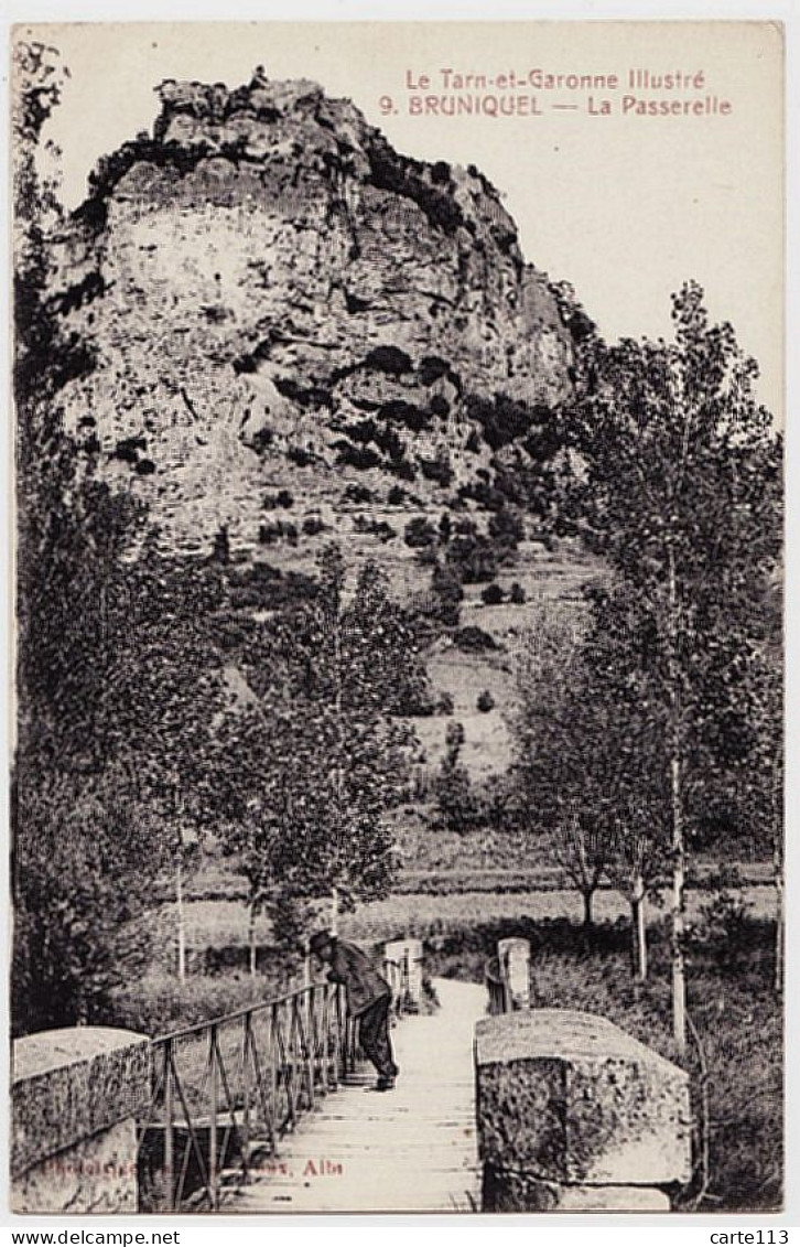 82 - B21909CPA - BRUNIQUEL - La Passerelle - Très Bon état - TARN-ET-GARONNE - Autres & Non Classés