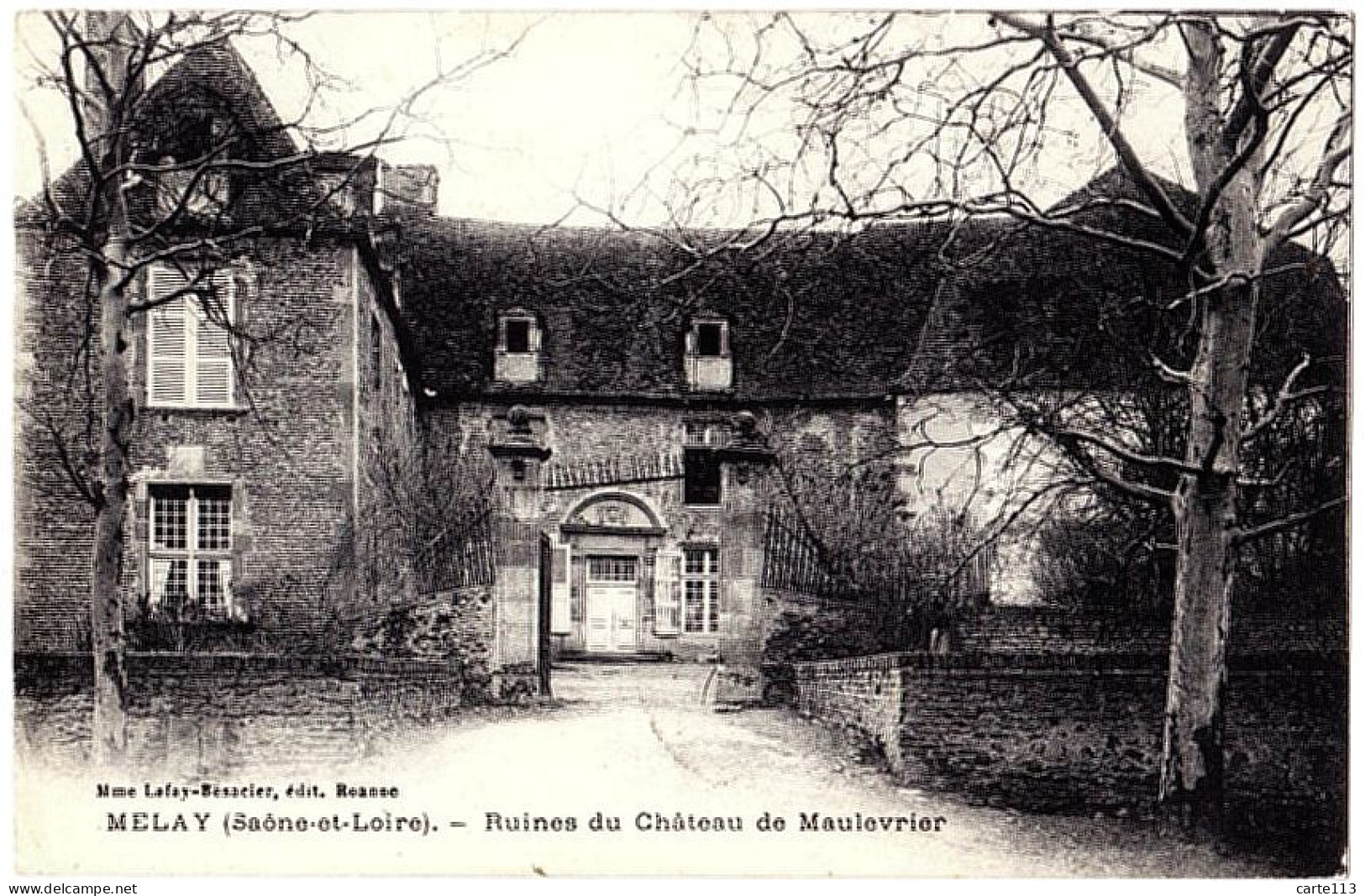 71 - B21859CPA - MELAY - Ruines Du Chateau De Maulevrier - Parfait état - SAONE-ET-LOIRE - Autres & Non Classés