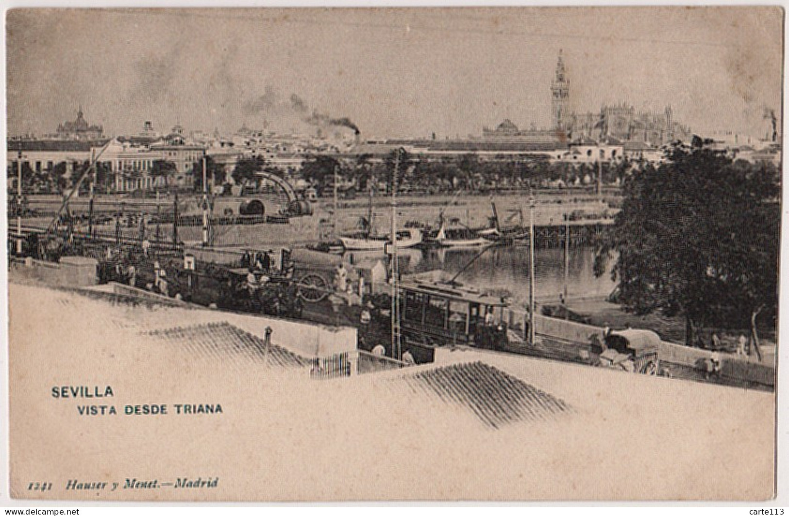 0 - B21585CPA - SEVILLA - ESPAGNE - Vista Desde Triana - Carte Pionnière - Très Bon état - EUROPE - Sevilla (Siviglia)