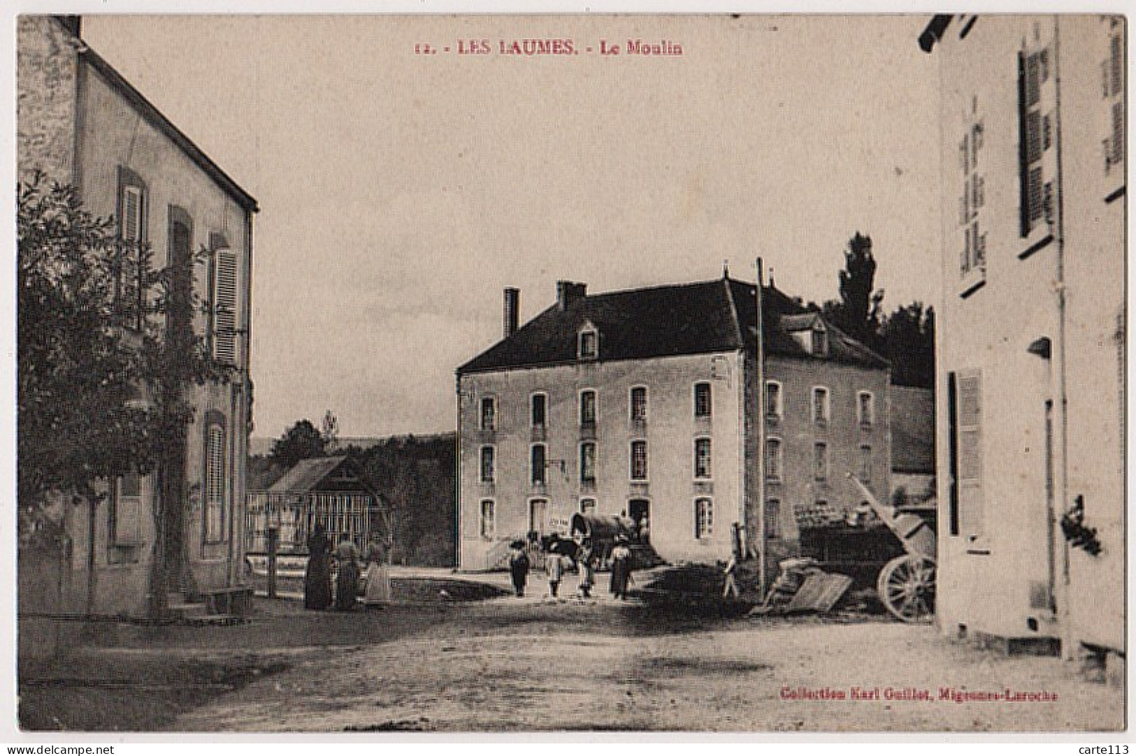 21 - B21368CPA - LES LAUMES - Le MOULIN - Attelage - Bon état - COTE-D'OR - Sonstige & Ohne Zuordnung