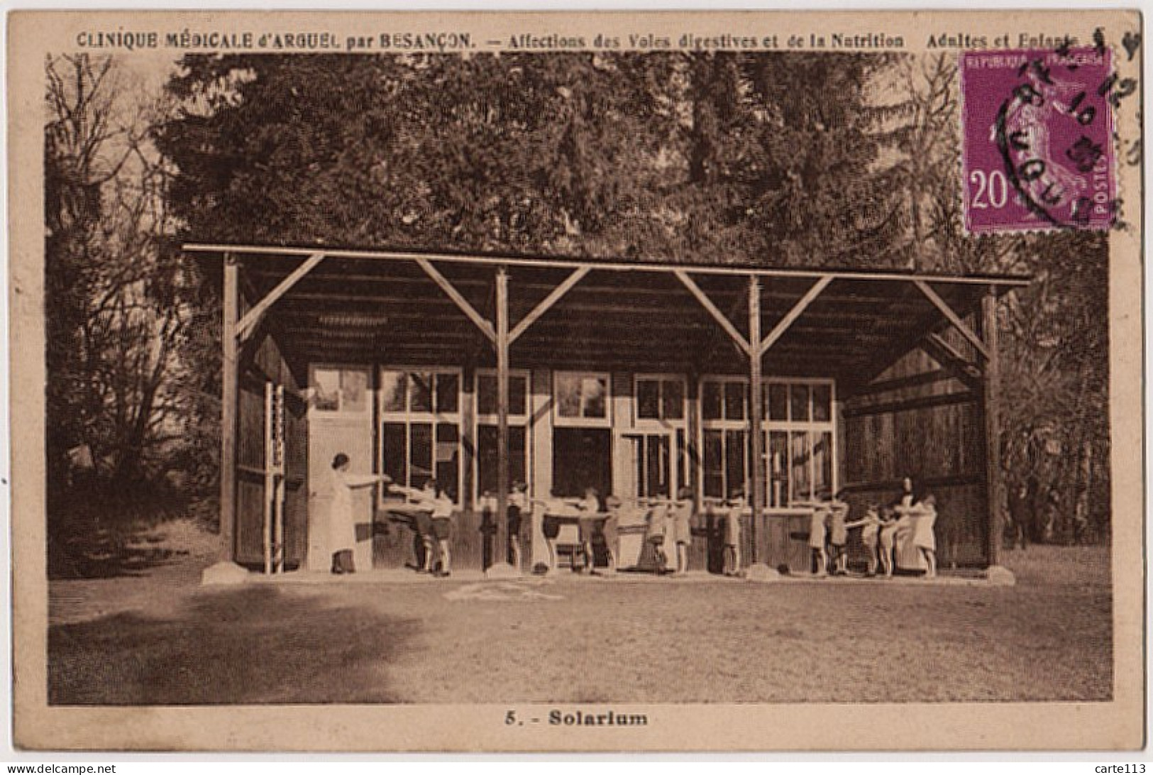 25 - B21450CPA - ARGUEL - BESANCON - Clinique Medicale - SOLARIUM - Parfait état - DOUBS - Autres & Non Classés