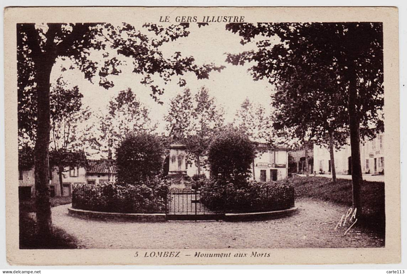 32 - B21063CPA - LOMBEZ - Monument Aux Morts - Très Bon état - GERS - Autres & Non Classés