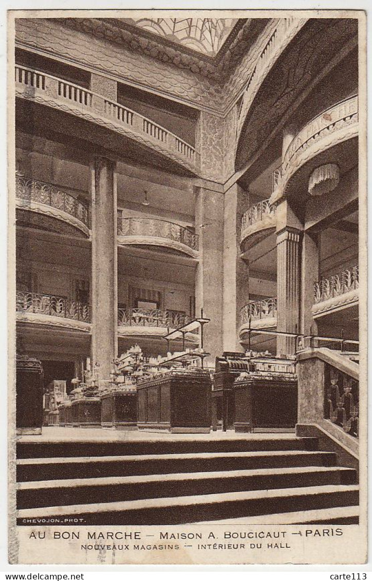 75 - B18210CPA - PARIS - ARR. 01 - Au Bon Marche - BOUCICAUT - Nouveaux Magasins - Adressée à SAVIGNAC - Très Bon état - - District 01