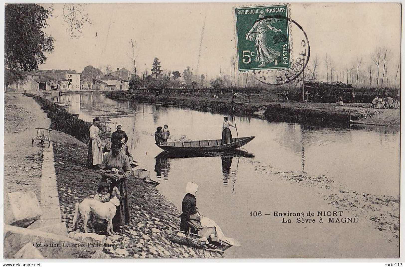 79 - B18094CPA - MAGNE - La Sevre, Laveuses - Très Bon état - DEUX-SEVRES - Andere & Zonder Classificatie