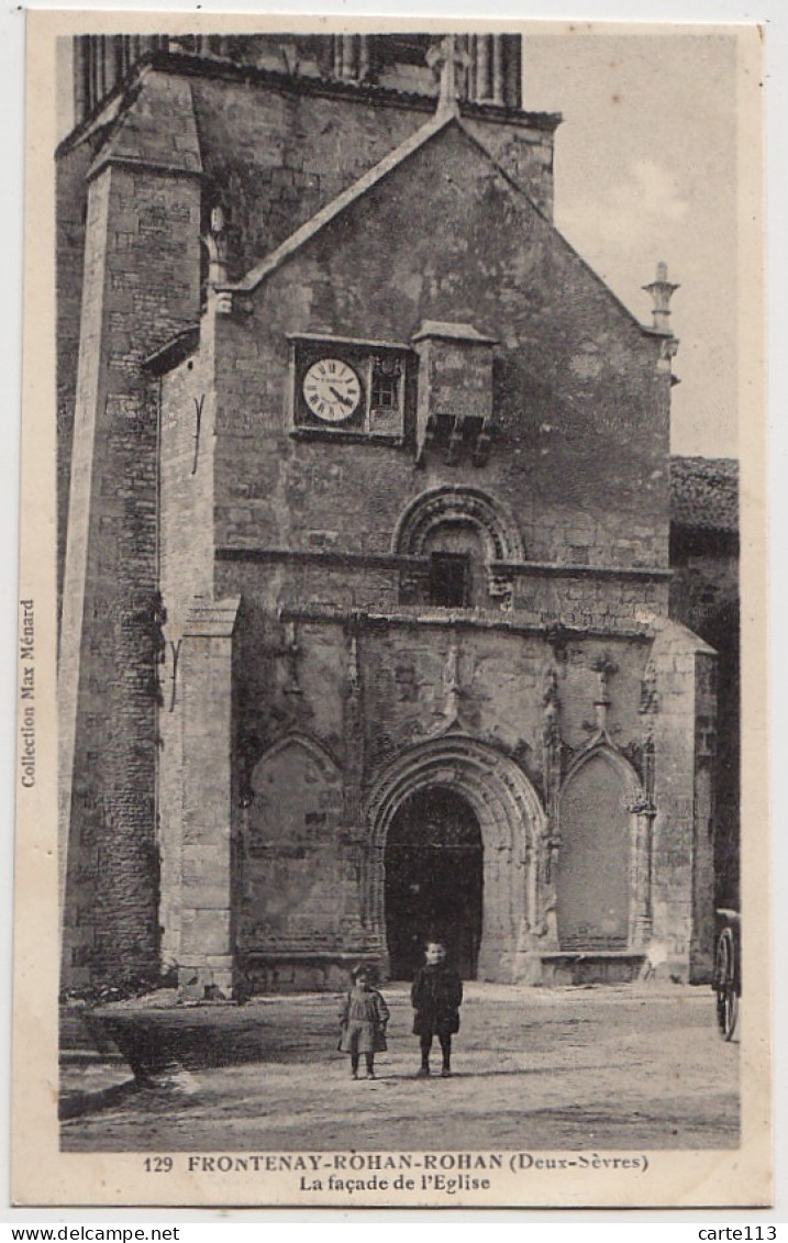 79 - B18048CPA - FRONTENAY ROHAN ROHAN - Facade Eglise - Très Bon état - DEUX-SEVRES - Frontenay-Rohan-Rohan