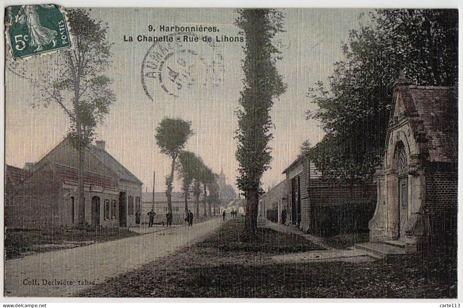 80 - B17896CPA - HARBONNIERES - La Chapelle - Rue De Lihons - Très Bon état - SOMME - Hornoy Le Bourg