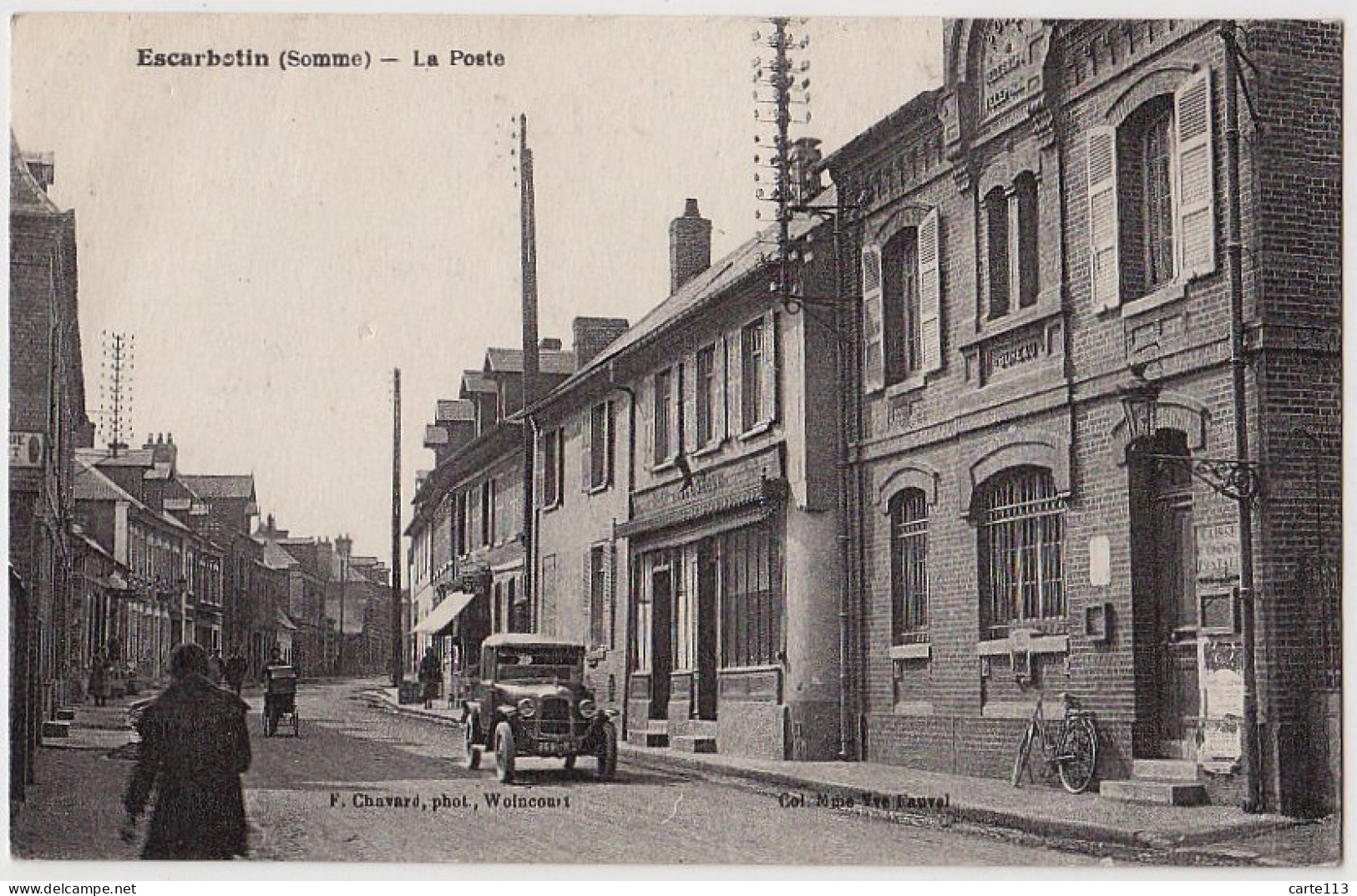 80 - B17784CPA - ESCARBOTIN - La Poste - Parfait état - SOMME - Otros & Sin Clasificación